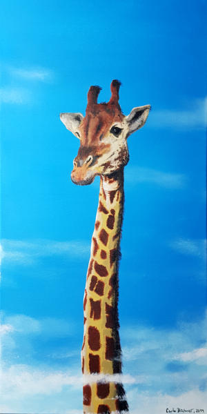 Hohes Tier, Acryl auf Leinwand 40 x 80 cm | © Carlo Büchner
